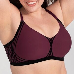 Honeylove 3XL silhouette bra fig purple